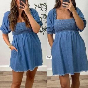 Denim dress